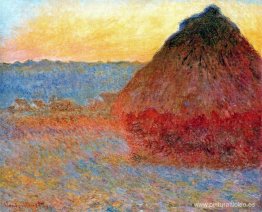 Grainstack, Impresión en rosas y azules Grainstack, Impresión en rosas y azules