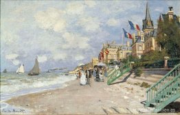 El paseo marítimo de la playa de Trouville El paseo marítimo de la playa de Trouville