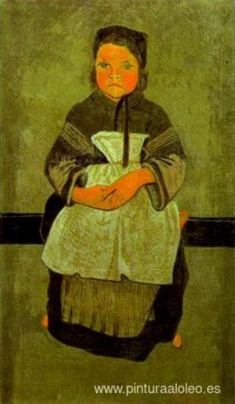 Niña bretona sentada (Retrato de Marie Francisaille) Niña bretona sentada (Retrato de Marie Francisaille)