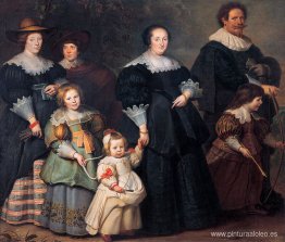 Autorretrato del artista con su esposa Suzanne Cock y sus hijos Autorretrato del artista con su esposa Suzanne Cock y sus hijos