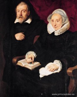Retrato de Elisabeth Mertens y su difunto marido Retrato de Elisabeth Mertens y su difunto marido