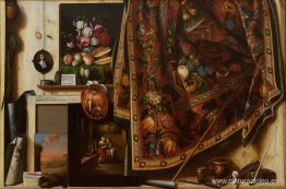 Trompe l'oeil. Un gabinete en el estudio del artista. Trompe l'oeil. Un gabinete en el estudio del artista.