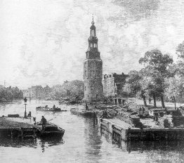 Montelbaanstoren en Ámsterdam Montelbaanstoren en Ámsterdam