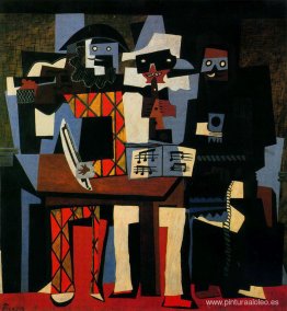 Músicos con máscaras Músicos con máscaras