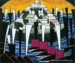 Imagen no. 15, montaña y barcos Imagen no. 15, montaña y barcos