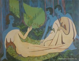 Tres desnudos en el bosque Tres desnudos en el bosque
