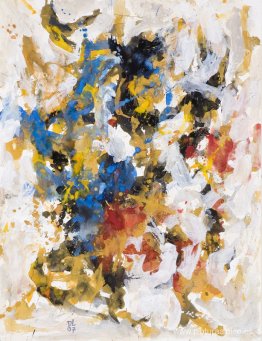 Turbulencia en color' - acuarela abstracta, pintura sobre papel Turbulencia en color' - acuarela abstracta, pintura sobre papel