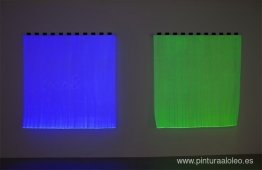 Foto-recuerdo: Monochrome électrique – Bleu B2 & Vert B3, travai Foto-recuerdo: Monochrome électrique – Bleu B2 & Vert B3, travai