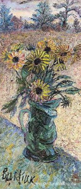 Flores en la ventana Flores en la ventana