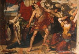 Orestes apresado por las furias tras el asesinato de Clitemnestr Orestes apresado por las furias tras el asesinato de Clitemnestr