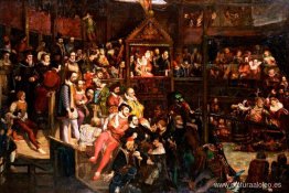 La reina Isabel (1533-1603), viendo la representación de 'Las al La reina Isabel (1533-1603), viendo la representación de 'Las al