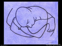 Figura su fondo celeste Figura su fondo celeste