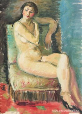 Desnudo en la silla Desnudo en la silla