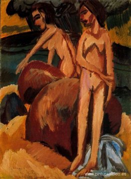 Bañistas en el mar Bañistas en el mar