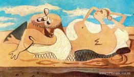 Desnudo recostado sobre el pedestal Desnudo recostado sobre el pedestal