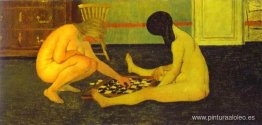 Mujeres desnudas jugando a las damas Mujeres desnudas jugando a las damas