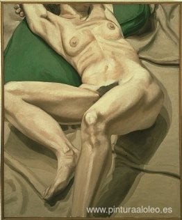 Cojín Desnudo sobre Verde Cojín Desnudo sobre Verde