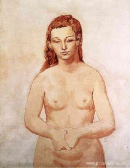 Desnuda con las manos juntas Desnuda con las manos juntas