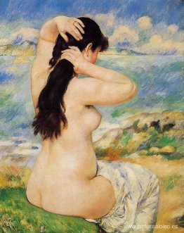 Desnuda arreglando su cabello Desnuda arreglando su cabello