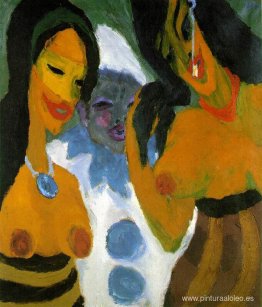 Mujeres y Pierrot Mujeres y Pierrot