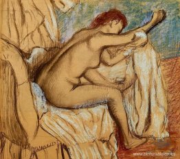 Mujer secándose Mujer secándose