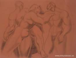 Grupo de figuras desnudas Grupo de figuras desnudas