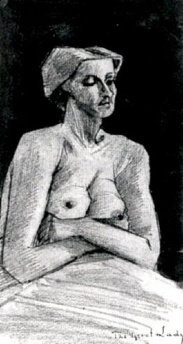 Mujer desnuda, medio cuerpo Mujer desnuda, medio cuerpo