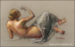Mujer desnuda reclinada Mujer desnuda reclinada