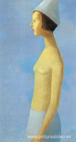 Desnudo sobre fondo azul Desnudo sobre fondo azul