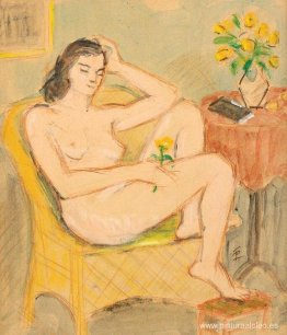 Desnudo en silla Desnudo en silla
