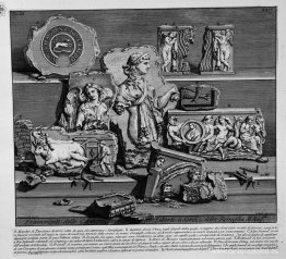 Las antigüedades romanas, t. 3, lámina XXIX. Fragmentos de escul Las antigüedades romanas, t. 3, lámina XXIX. Fragmentos de escul