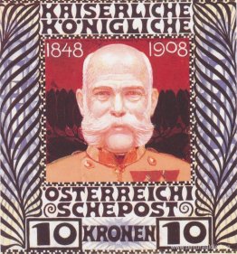 Diseño para el sello de aniversario del emperador austríaco Fran Diseño para el sello de aniversario del emperador austríaco Fran