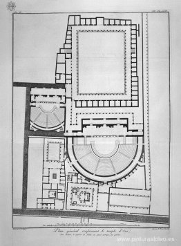 Piano prospettico del capitello all`ingresso della casa prospici Piano prospettico del capitello all`ingresso della casa prospici