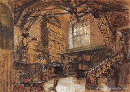 Escenografía para la ópera Los chismes de Windsor Escenografía para la ópera Los chismes de Windsor