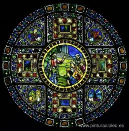 Ventana de Cristo Bendiciendo a los Evangelistas Ventana de Cristo Bendiciendo a los Evangelistas