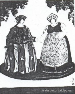 Bocetos de vestuario para "El cuento del zar Saltan" Bocetos de vestuario para "El cuento del zar Saltan"