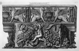 Friso de hipogrifos de mármol antiguo en el patio del palacio de Friso de hipogrifos de mármol antiguo en el patio del palacio de