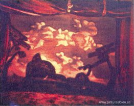 Estudio de escenografía para “Noche en la Montaña Calva” Estudio de escenografía para “Noche en la Montaña Calva”