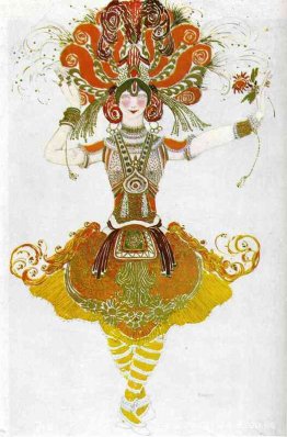 El pájaro de fuego, disfraz para Tamara Karsavina El pájaro de fuego, disfraz para Tamara Karsavina