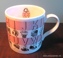 Taza del alfabeto Wedgwood Taza del alfabeto Wedgwood