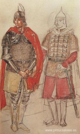 Diseño de vestuario para la tragedia de Boris Godunov de Pushkin Diseño de vestuario para la tragedia de Boris Godunov de Pushkin