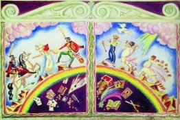 Boceto para la obra Palomas y húsares. Boceto para la obra Palomas y húsares.