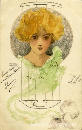 Cabezas de chicas en círculo Cabezas de chicas en círculo