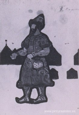 Boceto de vestuario para "Snow Maiden" Boceto de vestuario para "Snow Maiden"