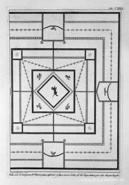 En la Casa de Pompeya, pared del piso superior corta dell`Antist En la Casa de Pompeya, pared del piso superior corta dell`Antist