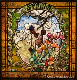 Panel de primavera desde la ventana del Four Seasons Panel de primavera desde la ventana del Four Seasons