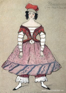 Bailarina. Diseño de vestuario para Tamara Karsavina Bailarina. Diseño de vestuario para Tamara Karsavina
