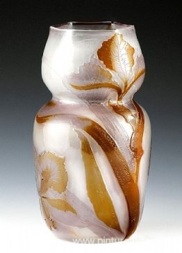 Jarrón con flores de iris, Francia Jarrón con flores de iris, Francia