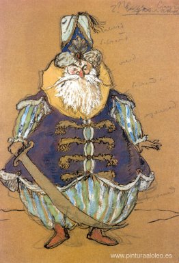 Bajá. Diseño de vestuario para el ballet de Tcherepnin "Le Pavil Bajá. Diseño de vestuario para el ballet de Tcherepnin "Le Pavil