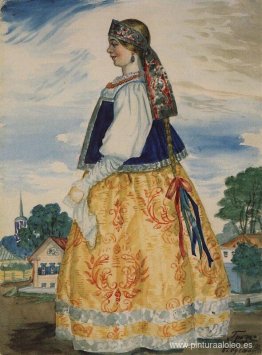 Varvara. Diseño de vestuario para 'La tormenta' de Nikolai Ostro Varvara. Diseño de vestuario para 'La tormenta' de Nikolai Ostro